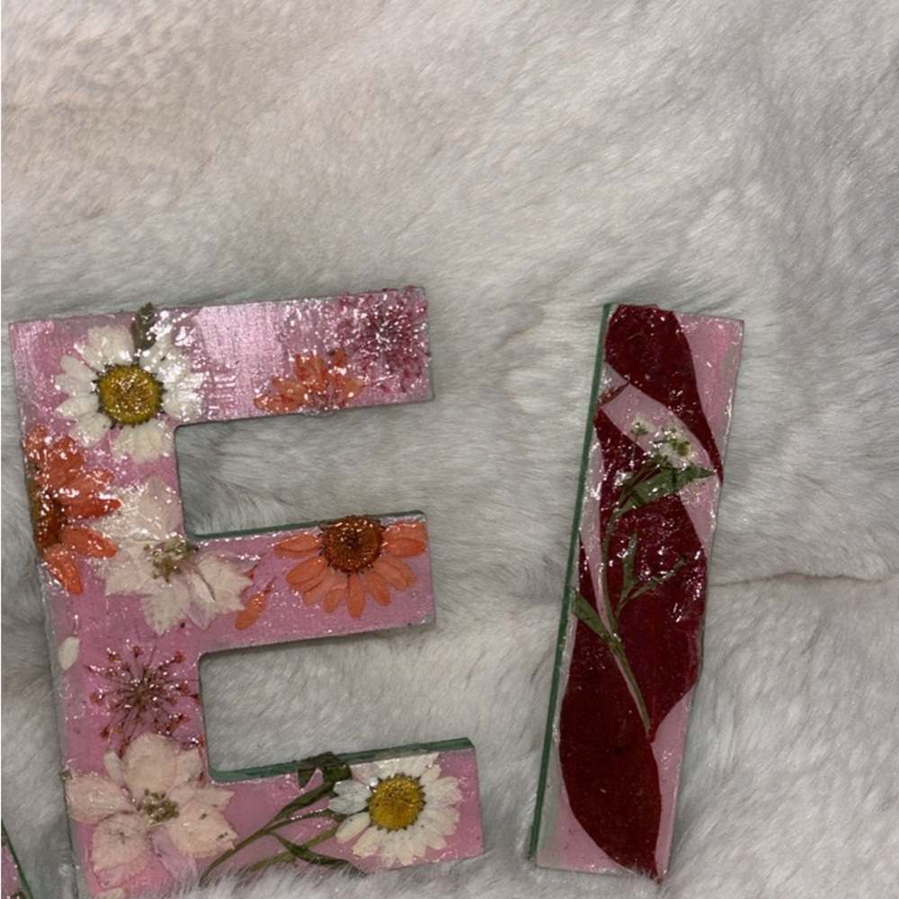 Customizable Floral Decorative Letters - Picture 5 of 5